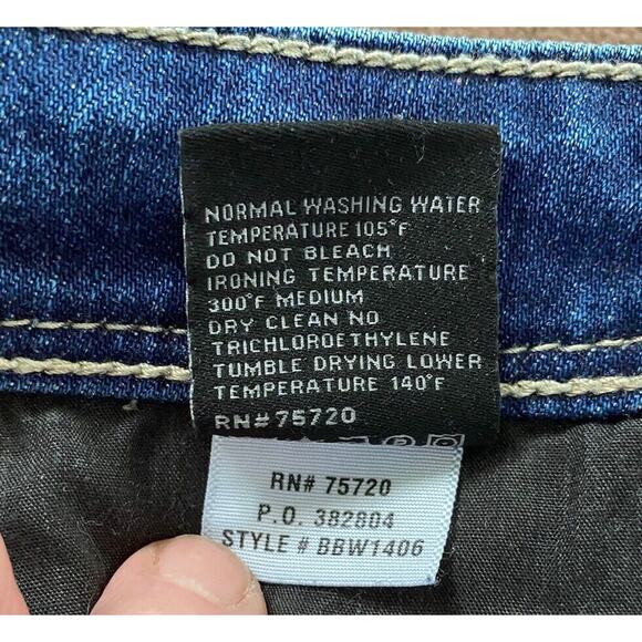 Mens Candiano Italian BKE Black Blue Denim SZ 30 X 34 Jeans Fit 76 - Picture 7 of 7